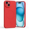 Mercury MagSafe Semi-Silicone iPhone 15Plus 6,7" czerwony /red