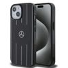 Mercedes MEHMP15S23HRSK iPhone 15 / 14 / 13 6.1" czarny/black hardcase Double Layer Crossed Lines MagSafe