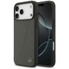 Etui Mercedes Leather Large Laurel Leave MagSafe do iPhone 17 Pro Max antracyt