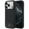 Etui Mercedes Leather Wood Effect and Curve MagSafe do iPhone 17 Pro czarny