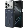 Etui Mercedes Leather 3D MagSafe do iPhone 17 Pro Max granatowy
