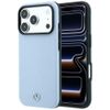 Etui Mercedes Leather Semi Wrap Wood Effect MagSafe do iPhone 18 Pro / 17 Pro niebieski