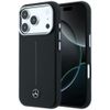 Etui Mercedes Leather Semi Wrap Iconic Line MagSafe do iPhone 18 Pro Max / 17 Pro Max czarny