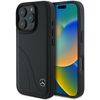 Mercedes MEHCP16L23RBCSK iPhone 16 Pro6.3" czarny/black hardcase MB Curved Stitches Leather