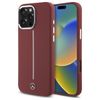Mercedes MEHMP16X23SUMSR iPhone 16 Pro   Max 6.9" czerwony/red hardcase Silicone White Stripe MagSafe
