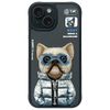 Nimmy etui iPhone 15 6.1" czarny/black   Cool&Cute 2.0 Dog