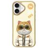 Nimmy etui iPhone 16 6.1" khaki          Cool&Cute 2.0 Cat