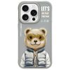 Nimmy etui iPhone 15 Pro Max 6.7"        szary/gray Cool&Cute 2.0 Bear
