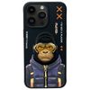 Nimmy etui iPhone 15 Pro 6.1"            czarny/black Cool&Cute 2.0 Monkey