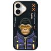 Nimmy etui iPhone 16 6.1" czarny/black   Cool&Cute 2.0 Monkey