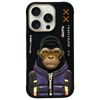 Nimmy etui iPhone 16 Pro 6.3"            czarny/black Cool&Cute 2.0 Monkey