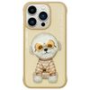 Nimmy etui iPhone 15 Pro 6.1" khaki      Glasses Cool Dog