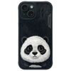 Nimmy etui iPhone 15 6.1" czarny/black   Big Eyed Pet 2.0 Panda