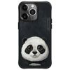 Nimmy etui iPhone 15 Pro 6.1"            czarny/black Big Eyed Pet 2.0 Panda