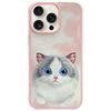 Nimmy etui iPhone 15 Pro 6.1"            różowy/pink Big Eyed Pet 2.0 Cat