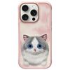 Nimmy etui iPhone 16 Pro Max 6.9"        różowy/pink Big Eyed Pet 2.0 Cat