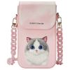 Nimmy torebka na telefon różowy/pink Big Eyed Pet 2.0 Cat
