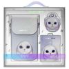 Nimmy Zestaw 3w1 torebka na telefon +    portfel + etui na lokalizator fioletowy/purple Big Eyed Pet 2.0 Rabbit