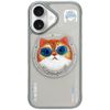 Etui Nimmy Glasses Cool Cat MagSafe do   iPhone 16 szary