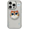 Etui Nimmy Glasses Cool Cat MagSafe do   iPhone 16 Pro szary