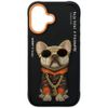 Etui Nimmy Glasses Cool Dog do iPhone 17 czarny