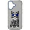 Etui Nimmy Glasses Cool Dog do iPhone 17 szary