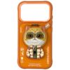 Etui Nimmy Cool&Cute 2.0 Cat do iPhone   17 Pro Max z magnetyczną zawieszką pomarańczowy