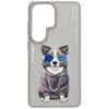 Etui Nimmy Glasses Cool Dog do Samsung Galaxy S26 Ultra szary