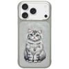 Etui Nimmy Lucky Fashion Cat MagSafe do  iPhone 17 Pro szary