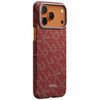 Etui PITAKA Ultra-Slim Monogram MagSafe do iPhone 17 Pro Max złoto czerwony
