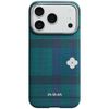 Etui PITAKA Flora in Grid Edge do iPhone 17 Pro forest dawn