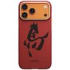 Etui PITAKA Edge Case Ink Horse Painting do iPhone 17 Pro Max cinnabar