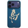 Etui PITAKA Edge Case Ink Horse Painting do iPhone 17 Pro Max azure green