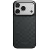 Etui PITAKA Edge Case do iPhone 18 Pro / 17 Pro czarno-szary
