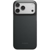 Etui PITAKA Edge Case MagSafe do iPhone 18 Pro Max / 17 Pro Max czarno-szary