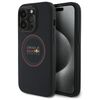 Red Bull RBHMP14L24PUILVR iPhone 14 Pro  6.1" hardcase granatowy/navy Leather Red Ring MagSafe