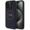 Red Bull RBHMP15X24PUILVR iPhone 15 Pro  Max 6.7" hardcase granatowy/navy Leather Red Ring MagSafe