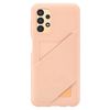 Etui Samsung EF-OA135TP A13 A135 brzoskwiniowy/peach Card Slot Cover