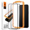 Spigen Alm Glass FC iPhone 15 6.1"2 szt. szkło hartowane czarna ramka AGL06906