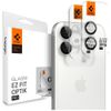 Osłona aparatu Spigen Optik Pro Glas.TR  "EZ FIT" Camera Protector 2szt do iPhone 17 / 16 / 16 Plus srebrny