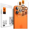 Osłona aparatu Spigen Optik Pro Glas.TR  "EZ FIT" Camera Protector 2szt do iPhone 17 Pro Max / 16 Pro / 16 Pro Max pomarańczowy