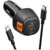 Ładowarka samochodowa Spigen Essential   EV1133 113W 2xUSB-C/USB-A + kabel USB-C/USB-C czarny