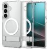 Etui Spigen Ultra Hybrid S Mag MagSafe do Samsung Galaxy S26 clear white