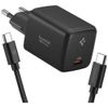 Ładowarka sieciowa Spigen Essential      EE451EU 45W USB-C + kabel USB-C/USB-C czarny