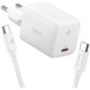 Ładowarka sieciowa Spigen Essential      EE451EU 45W USB-C + kabel USB-C/USB-C biały