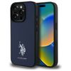 US Polo USHCP15XPGEV iPhone 15 Pro Max   6,7" granatowy/navy Leather Embroidered DH Color