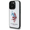 US Polo USHCP15XPUSH iPhone 15 Pro Max   6,7" biały/white Leather Big DH American Flag