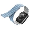 UNIQ pasek Revix Apple Watch Series      1/2/3/4/5/6/7/8/9/SE/SE2/SE3 38/40/41mm. Reversible Magnetic biały-niebieski/white-blue