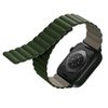 UNIQ pasek Revix Apple Watch Series      1/2/3/4/5/6/7/8/9/SE/SE2/SE3/Ultra/Ultra 2/Ultra 3 42/44/45/49mm. Reversible Magnetic zielony-ciemnoszary/green-taupe