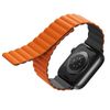 UNIQ pasek Revix Apple Watch Series      1/2/3/4/5/6/7/8/9/SE/SE2/SE3/Ultra/Ultra 2/Ultra 3 42/44/45/49mm. Reversible Magnetic szary-pomarańczowy/grey-orange